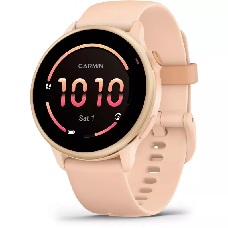 Garmin vívoactive 6 3,05 cm (1,2) AMOLED 42 mm Digital 390 x 390 píxeis Ecrã tátil rosa Wi-Fi GPS (satélite)