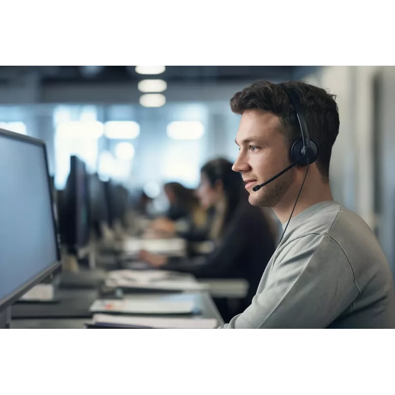 Headset EPOS IMPACT 100 UC Estéreo USB-C+A com fios leve confortável
