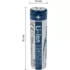 ANSMANN - Bateria 18650 - Li-Ion - 2600 mAh - 9,36 Wh - prateado (1307-0000)