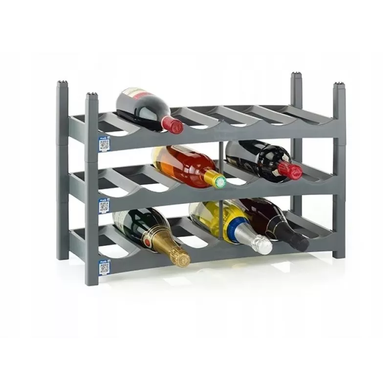 Rotho Vario garrafeira para 6 garrafas, antracite