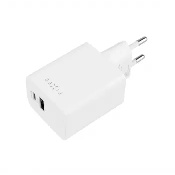 Carregador de viagem FIXED Fixed Mini USB-C/USB 45W — carregador compacto de porta dupla com USB-C e USB-A