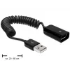 Cabo USB DeLOCK 83163 0,6 m USB 2.0 A para A preto