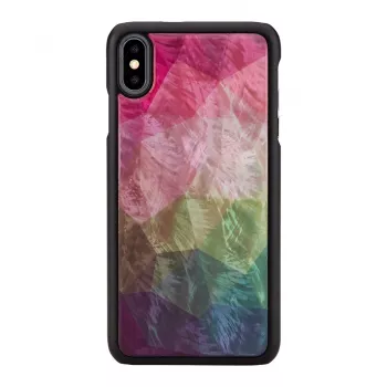 Capa de proteção iKins para iPhone XS Max – design de flores aquáticas, preta