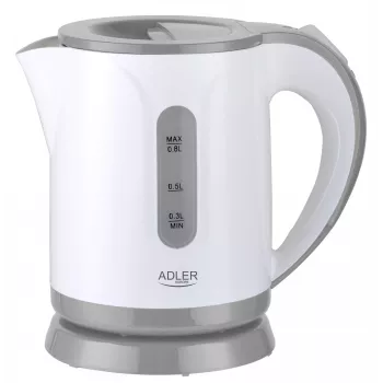 Chaleira elétrica 0,8 L AD 1371g branca-cinzenta