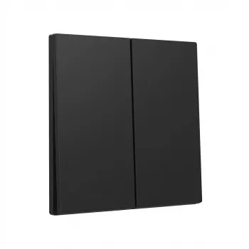 Gira tecla 2 módulos System 55 preto – mecanismo de tampa para dois interruptores (modelo 3295005)