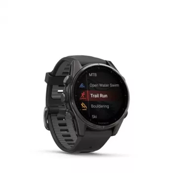 Garmin fenix 8 3,3 cm (1,3) AMOLED 43 mm digital 416 x 416 píxeis ecrã tátil preto Wi-Fi GPS (satélite)