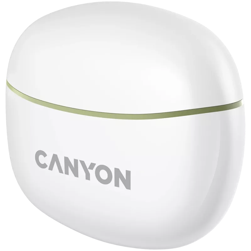 Auscultadores In-Ear CANYON TWS-5, Verde Bluetooth 5.3, controlo tátil, entrada de carregamento: USB-C