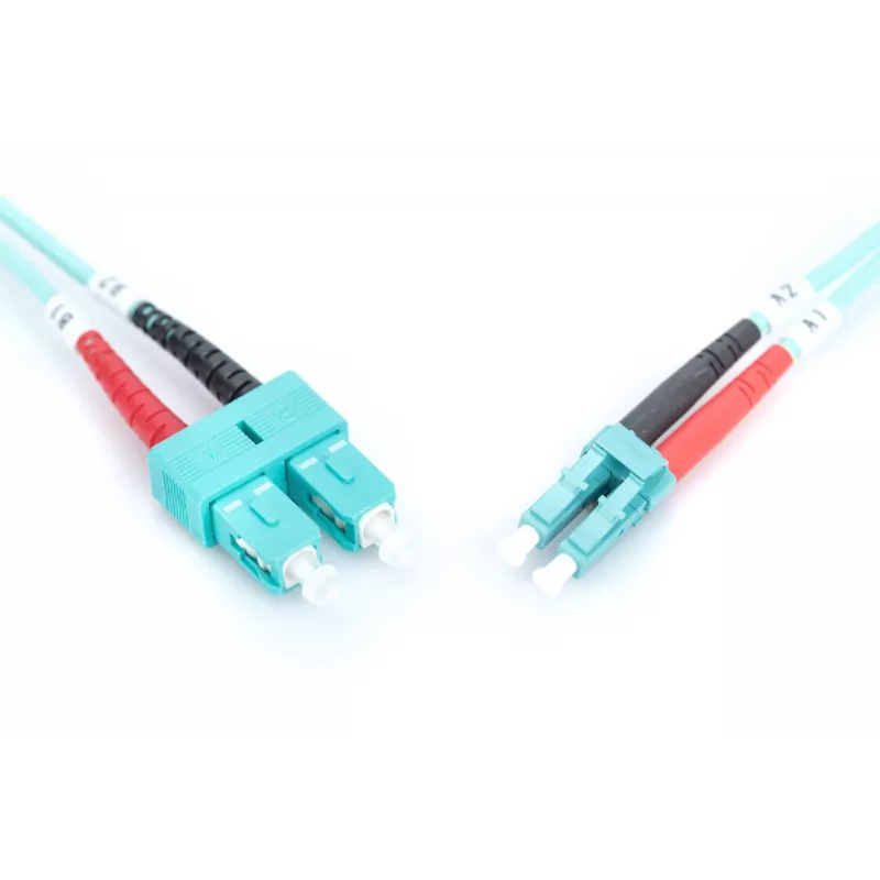 Cabo de patch de fibra ótica Digitus OM3 LC/SC 1 m