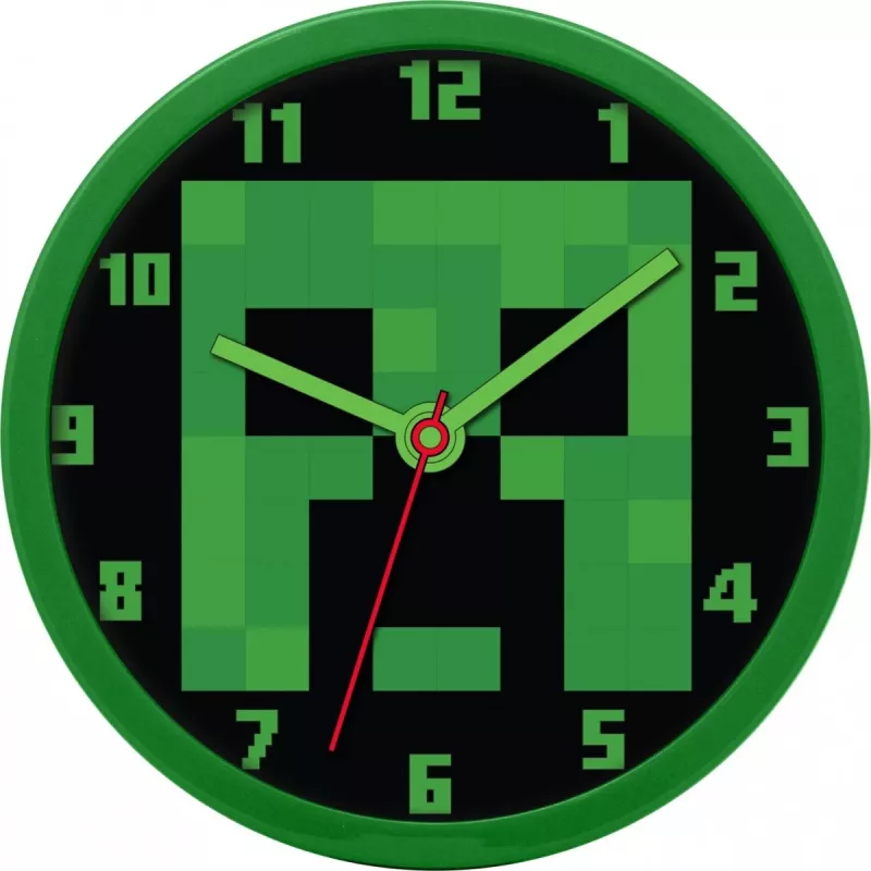 Relógio de parede Minecraft 25 cm