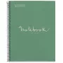 MAUL A613351 Eco Emotions 1 Bloco college A4 quadriculado, menta