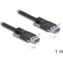 Cabo USB DeLOCK 80997 USB 3.2 Gen 1 1 m USB A preto