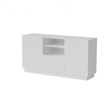 Cómoda Cama Meble LIVERTI 150x42x78 cm, branco, aglomerado, 1 gaveta