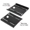 Suporte de montagem para disco rígido Goobay Wentronic 2,5 para 3,5, preto – adequado para montar um disco rígido de 2,5 numa baía de 3,5 (93990)