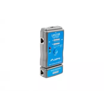 Testador de cabos de rede Lanberg NT-0403 testador PoE azul