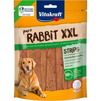 VITAKRAFT Pure Rabbit Strips - Petisco para cães - 250 g