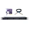 QNAP TL-R400S - Conjunto de discos - 4 compartimentos (SATA-600) - SATA 6Gb/s (externo) - Rack - montagem interna - 1U
