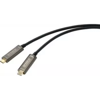 Cabo de ligação SpeaKa Professional USB-C / DisplayPort 10,00 m SP-9505620 revestimento TPE preto [1x ficha USB-C™ – 1x ficha USB-C™] (SP-9505620)