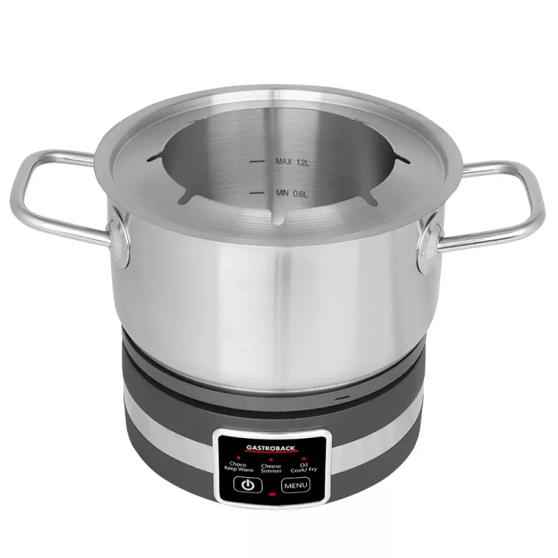 Fondue elétrico Gastroback 42568 1,8 l 8 pessoas preto aço inoxidável