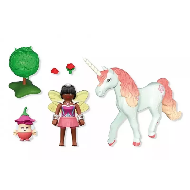 PLAYMOBIL 71841 Magic Unicorns unicórnio colecionável Himmelsrose com fada