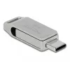 Pen USB DeLOCK 16GB USB-C Type-A caixa metálica