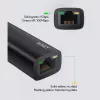 Adaptador Ethernet Aukey CB-A30 USB‑C para Gigabit RJ45 10/100/1000 Mbps, USB 3.0, alumínio, indicadores LED