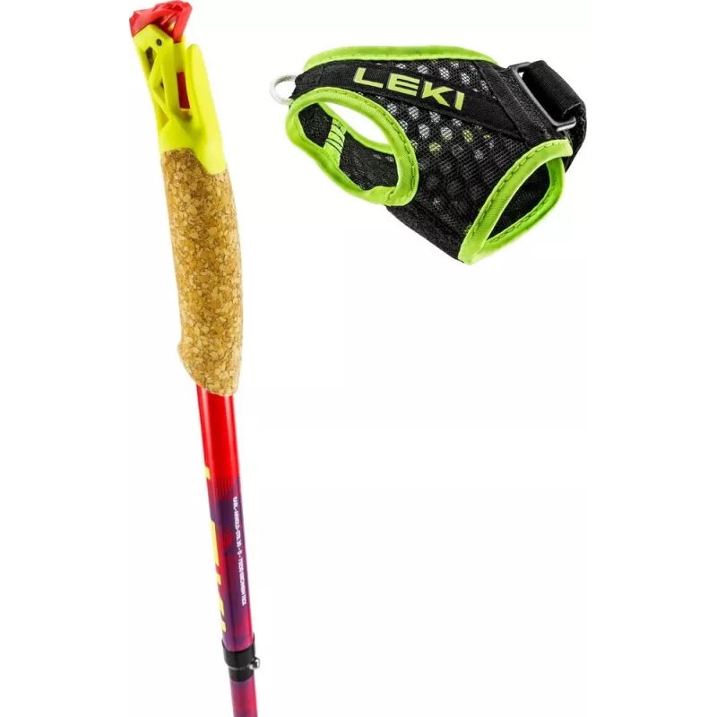 Bastões de trekking Leki TRL Ultratrail FX One 115 cm, vermelho