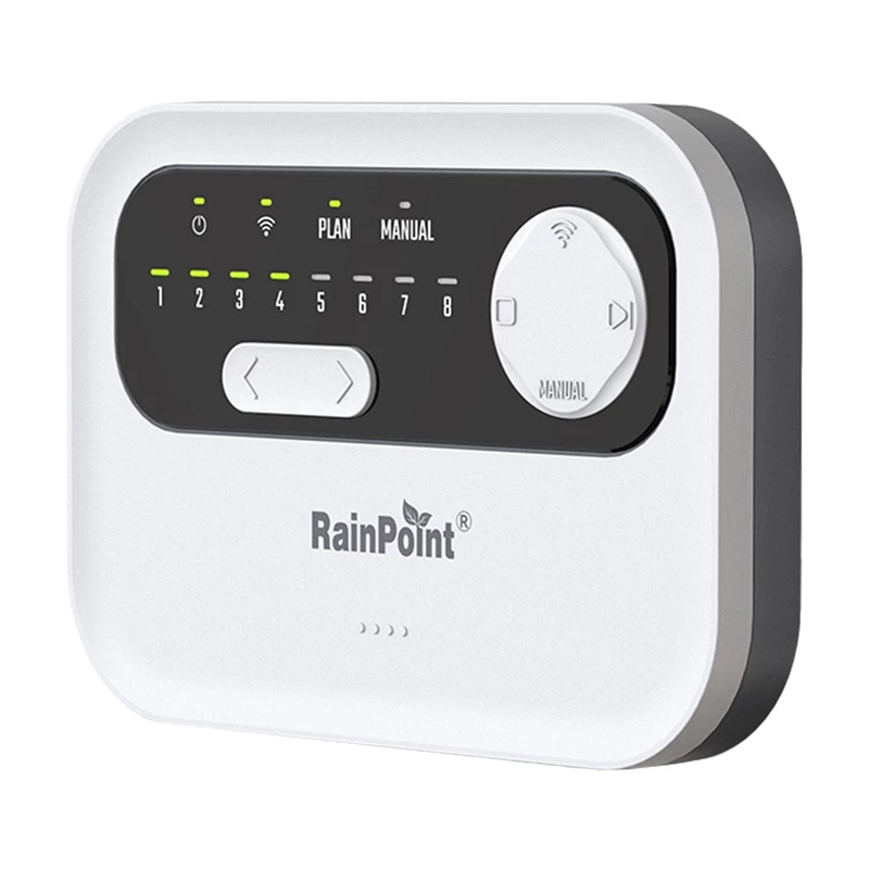 Controlador de rega RainPoint HIC801W WiFi — programador de rega de 8 zonas, conectividade Wi‑Fi