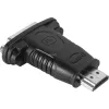 Adaptador HDMI™ / DVI-D Goobay Wentronic, ficha HDMI standard (Type-A), preto – ficha HDMI™ de 19 pinos > conector fêmea DVI-D (24+1) (68098)