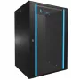 Rack de parede Extralink armário rack 18U 600x600 preto fechadura com chave