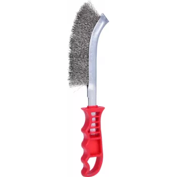Escova de arame KS Tools 201.2301, 250 mm, cerdas de aço inoxidável