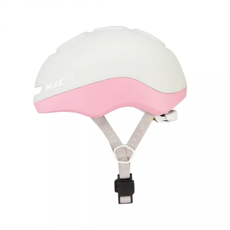 Capacete de bicicleta HJC GLEO MT cinzento rosa — capacete leve e ajustável para criança e jovem