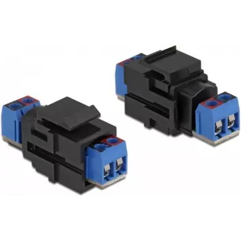 Módulo Keystone DeLOCK 86867 plano preto