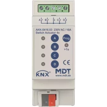 MDT AKK-0416.03 Atuador de comutação 4 vias, 2TE, REG, 16A, 70µ (AKK-0416.03)