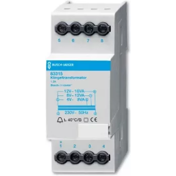 BUSCH JAEGER 8300-0-0045 - 230 V - 50 Hz - branco - CE - ROHS - 36 mm - 65 mm