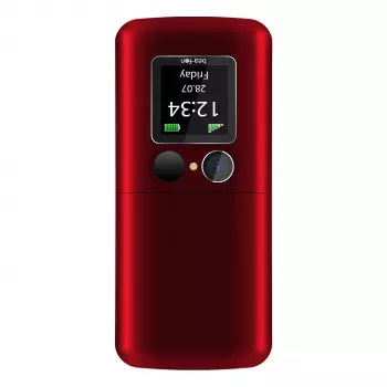 Telemóvel de concha Beafon Fold 10 Silver Line vermelho-prateado Dual SIM