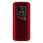 Telemóvel de concha Beafon Fold 10 Silver Line vermelho-prateado Dual SIM
