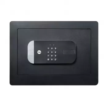 Cofre autónomo Yale YSS/250/EB1 — fechadura eletrónica e de chave, preto, 250×300×350 mm