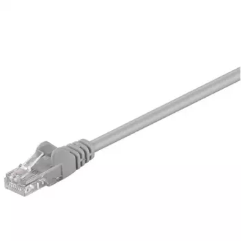 Cabo de patch de rede GEMBIRD Goobay 68342 Cat5e U/UTP cinzento 1 m RJ-45–RJ-45