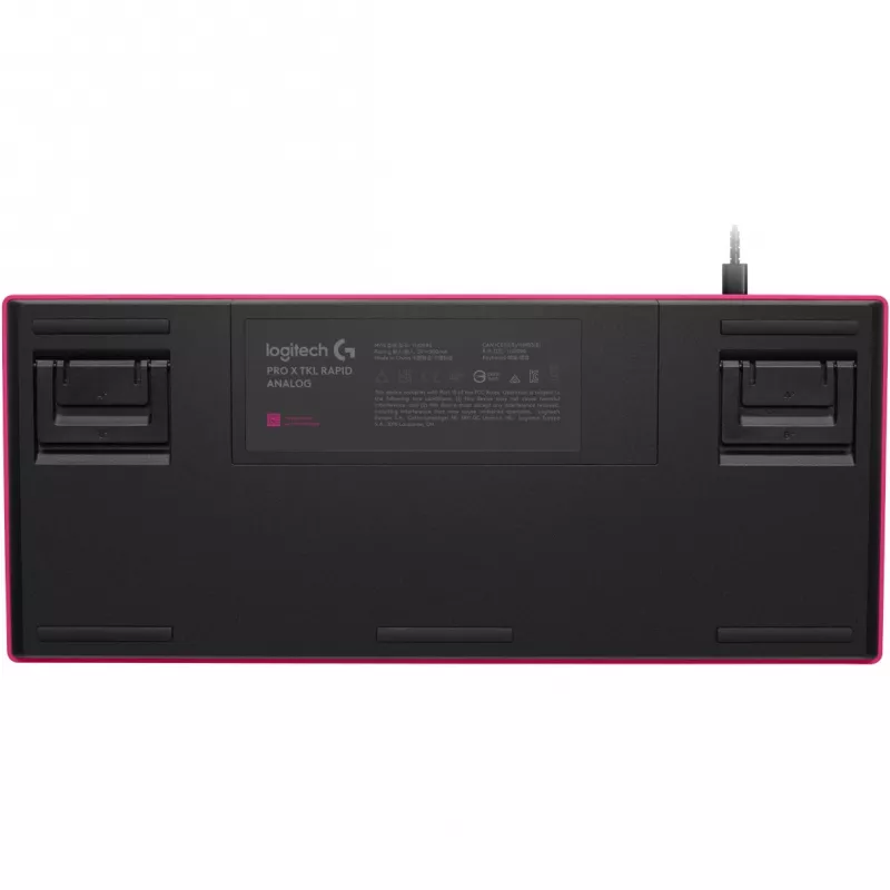 Teclado Logitech G PRO X TKL RAPID Gaming USB QWERTY rosa Tenkeyless