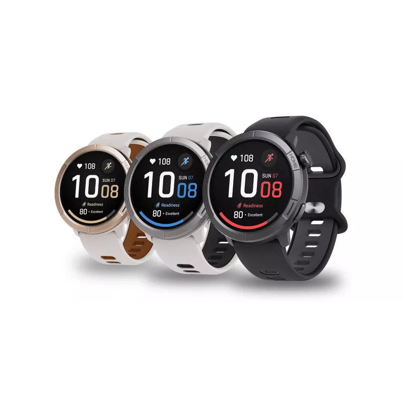 Relógio de pulso Stelio STSWA102BT Activ Pro GPS 46 mm caixa de titânio preta