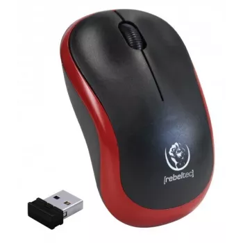 Rato ótico sem fios Rebeltec METEOR vermelho RBLMYS00049 USB