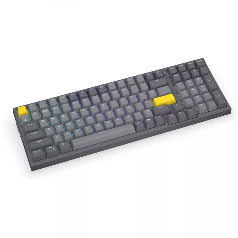 Celeris 1800, Teclado gaming Cinzento, Layout US, ENDORFY Yellow da Gateron