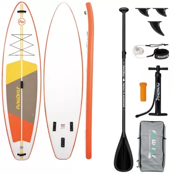 FunWater paddleboard SUP SUPFW69B (laranja-branco)