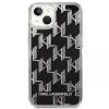 Karl Lagerfeld KLHCP14MLMNMK iPhone 14 Plus 6.7 capa rígida preto / preto Liquid Glitter Monogram