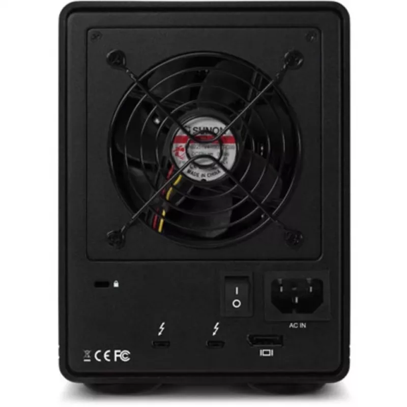 ThunderBay 4 - RAID 5 (preto, caixa de armazenamento de 4 baias com portas Thunderbolt 3 duplas)
