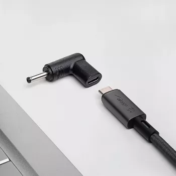 Adaptador de carregamento Akyga AK-ND-C05 USB-C para DC 3,5 x 1,35 mm para portáteis, 18,5-20 V, 100 W