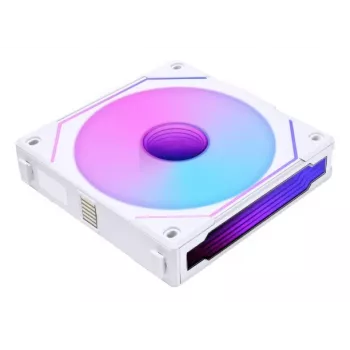 Ventoinha Lian Li UNI FAN SL-INF Wireless ARGB PWM 120mm — branco, sistema de ventoinhas modular magnético