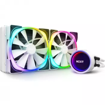 Refrigeração líquida para CPU Kraken X63 280 mm RGB branco