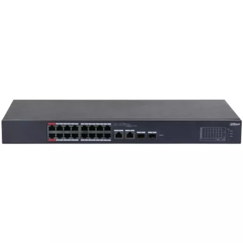 Switch de rede Dahua Technology DH-CS4218-16ET-135 gerido L2 Gigabit Ethernet (10/100/1000) Power over Ethernet (PoE) preto