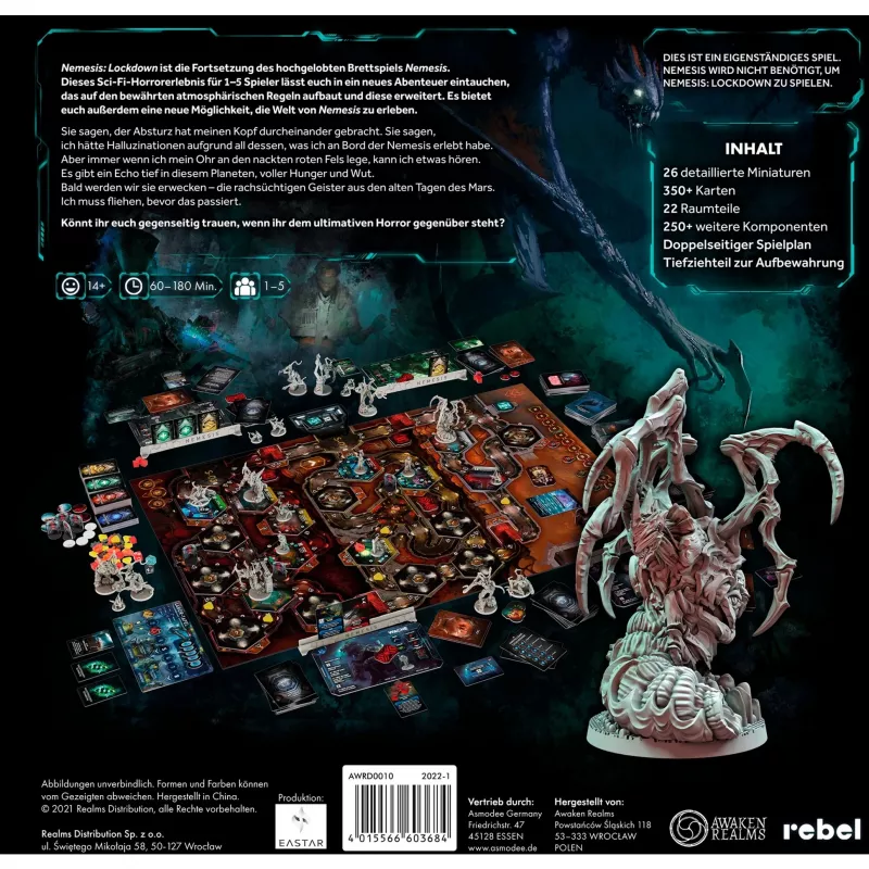 Nemesis: Lockdown, Jogo de Tabuleiro